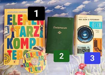 Książka fotograficzna, komputerowa, medyczna