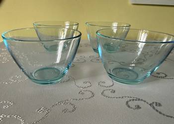 Zestaw 4 Salaterek Rocco Bormioli Blue 200ml Vintage – Włoskie Szkło Zestaw 4 Salaterek Rocco Bormioli Blue 200ml Vintage – Włoskie Szkło