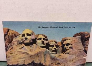 Pocztówka widokówka Mount Rushmore National Memorial