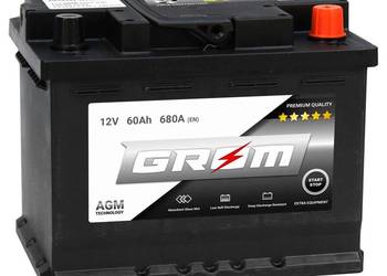Akumulator 60Ah 680A GROM AGM START&STOP