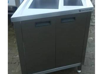 Zlew skośny 2 komory z Szafą - 65/70-45/85 cm - S 1430.O