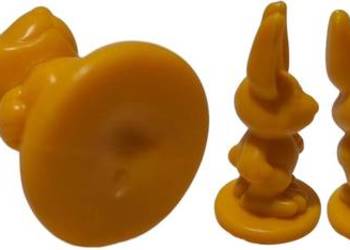 Króliczek, żółty, pionek, Ravensburger, Funny Bunny, 1,8x3,4cm (Zabawka, fi