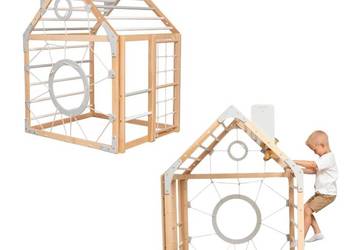 domowy plac zabaw Domek - drewno-szary domowy plac zabaw Domek - drewno-szary