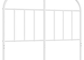 Metalowe wezgłowie białe 120 cm WM-353715