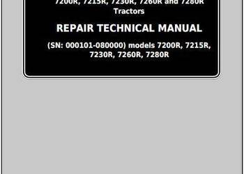 John Deere 7200R 7215R 7230R 7260R 7280R instrucja napraw PL