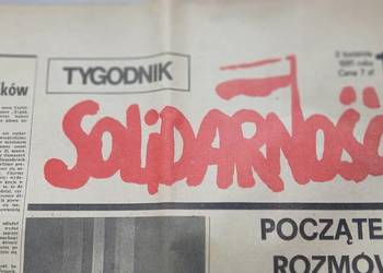 "Pierwszy numer "Tygodnika Solidarność" z 1981 r.