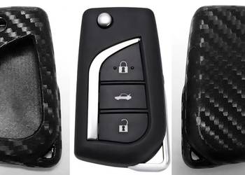 Nowe Etui Pokrowiec Futerał Toyota kluczyki silikon carbon