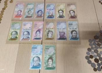 Wenezuela seria 14szt banknotów UNC