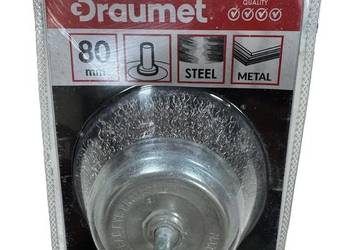 DRAUMET szczotka doczołowa trzpień stalowa 80mm