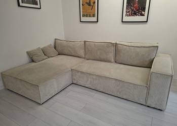 Narożnik z funkcją spania nowoczesny stan idealny