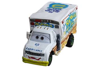 Zabawka model samochód Doktor Dzwon Dr. Damage Ambulans Mcqueen zygzak
