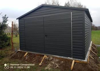 Garaż blaszany wiata Wzmocniony PROFILAMI. Producent SZYBKA REALIZACJA