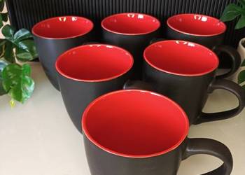 Ceramiczne kubki filiżanki 6 sztuk 350 ml MiaMio