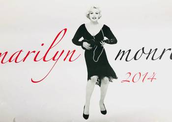 Plakat obraz Marilyn Monroe 70x40 cm czarno-biały