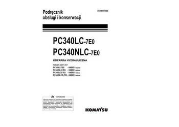 Komatsu PC340 LC, PC340 NLC - 7E0 instrukcja dtr wysyłka !