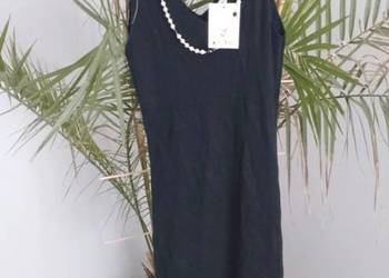 Sukienka czarna prążek uniwersalna ( gg7)