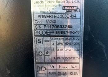 Półautomat spawalniczy Lincoln Electric Powertec 305C 4x4
