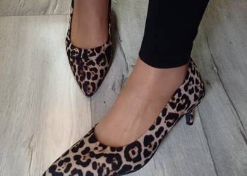 (42) bpc Bonprix/ Panterkowe czółenka wieczorowe, NOWE