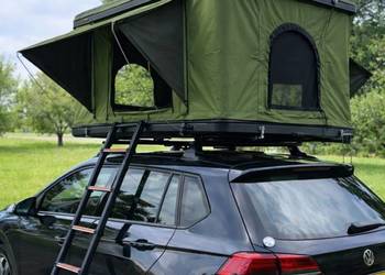 Namiot dachowy HARD SHELL ABS 215x128 |4x4 SUV Overlanding | Zielony