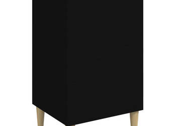 Szafka nocna czarna 40x35x70 cm materiał drewnopochodny WM-819630
