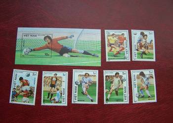 Wietnam 1986 MNH Mi. 1664/70 Sport Piłka nożna MŚ Mexico 86 Wietnam 1986 MNH Mi. 1664/70 Sport Piłka nożna MŚ Mexico 86