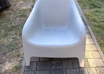 Fotel ogrodowy tarasowy Ikea skarpo szary