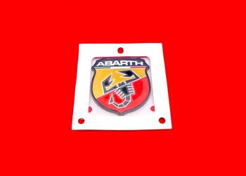 Nowy znaczek emblemat tarcza ABARTH 6cm Fiat 500 600 Grande Punto oryginał