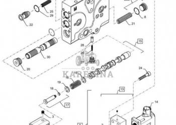 New Holland T6090 T6070 Zawór valve assy lh aux cch 47595559