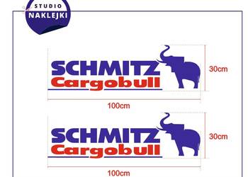Naklejki Schmitz Cargobull 100x30cm 2szt Logo Nalepka Naczepa Tir