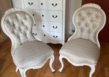 2 stylowe krzesła barokowe