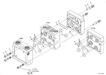 Zestaw montażowy Danfoss rozdzielacza PVAS 4xPVB 157B8004