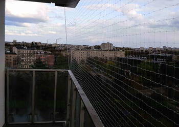 ZABEZPIECZENIA PRZED GOŁĘBIAMI siatka na balkon dla kota Warszawa