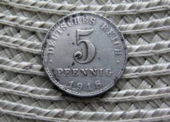 Niemcy 5 Pfennig 1918r - A - Fe