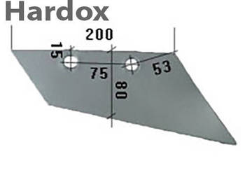 Lemiesz przedpłużka HARDOX 3327196/P części do pługa REGENT