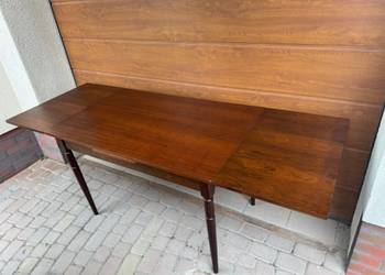 ROZKŁADANY Stół Lite Drewno | Vintage PRL | Design Mid-Century Modern Lite