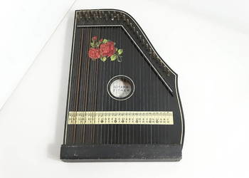 Stara cytra gitarowa Gitarr-Zither + nuty + pudełko | Vintage / Antyk