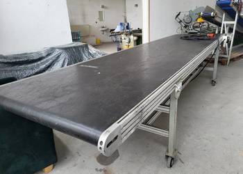 Taśmociąg prosty, przenośnik taśmowy 400 x 100 cm - mkvplast.pl