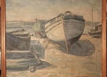 Marina Obraz olejny sygnowany do XXw Sygnatura Artysty 1941r. Antyk. Sygnat