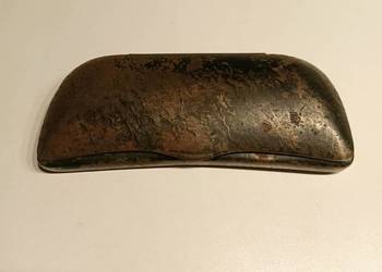 Etui pudełko na okulary blacha vintage