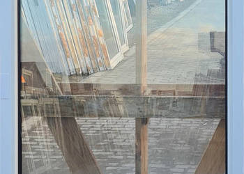 OKNA KacprzaK Witryna 88X133 FIX Używany PCV Plastikowy