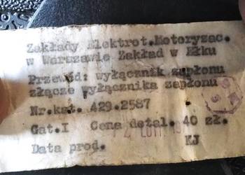 Przewud wyłoncznik zapłonu