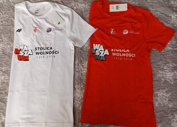 Koszulki z 30 Bieg Warszawski w 100 lat odzyskania niepodległości 2018r.