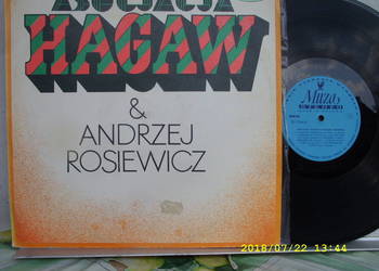 $ JAZZ WINYL LP; ASOCJACJA HAGAW--A, ROSIEWICZ, Muza SX 1244 , 1975 rok .
