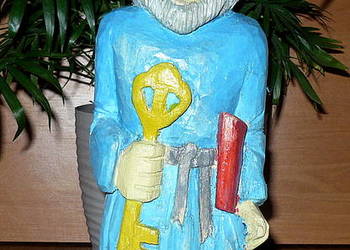 Rzezba  ludowa 'Św. Piotr'