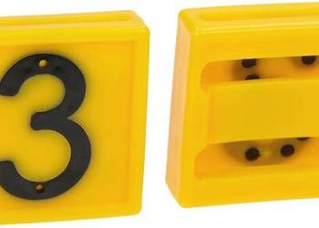 Cyfra do obroży, nr 3 żółta 45x45mm 306003FA