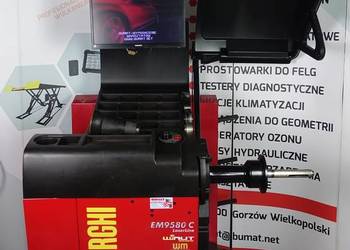 Włoska wyważarka do kół Corghi EM 9580 C Laser Line + sonar AWD + WiNut
