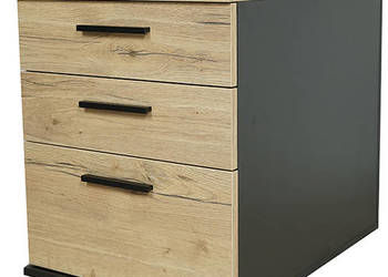 Kontenerek Jowisz Dąb Halifax Naturalny 3 szuflady MebleKreator
