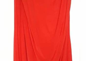 Sukienka H&M Versace 36 S czerwona mini cyrkonie elegancka