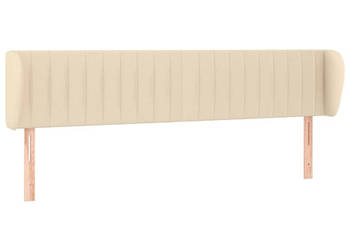 Zagłówek uszak kremowy 203x23x78/88 cm tkanina WM-3117409