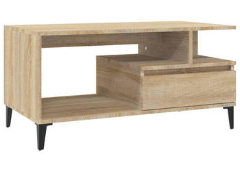 Stolik kawowy dąb sonoma 90x49x45 cm materiał drewnopochodny WM-819623